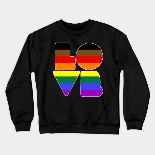 LOVE (Philly Pride) Crewneck Sweatshirt by Zogar77